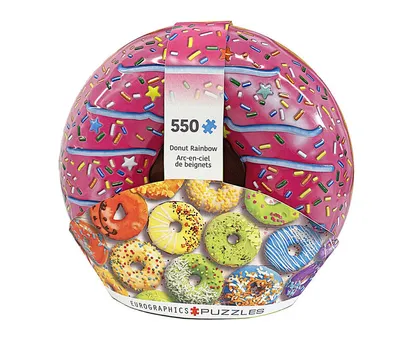 Eurographics Donut Shaped Tin 550 Pc Puzzle