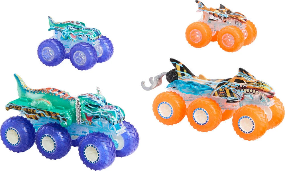 Hot Wheels Monster Trucks Power Smashers Toy Truck & Big Rig Multipack (4 Toy Trucks)