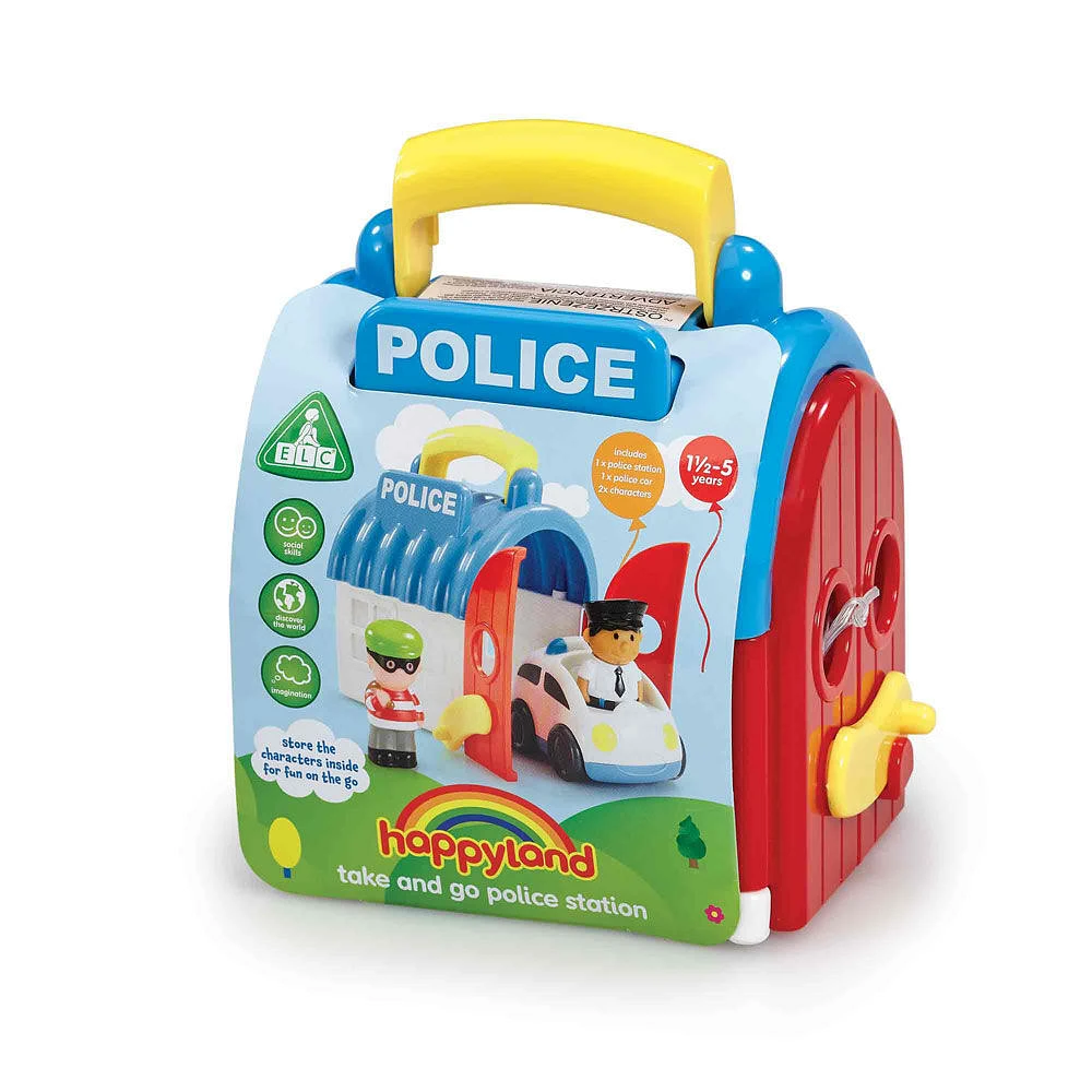 Happyland Take and Go Police Station - Édition anglaise - Notre exclusivité