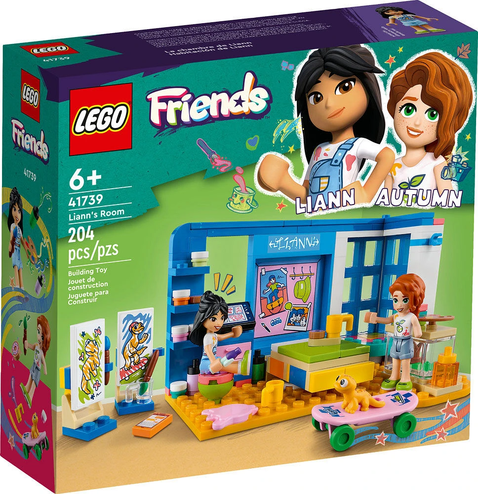 LEGO Friends Liann's Room 41739 Building Toy Set (204 Pieces)