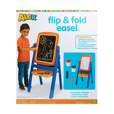 ALEX - Flip and Fold Easel- Red/Blue