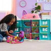 Gabby's Dollhouse Celebration Party Bus, Transforming Playset with Gabby & DJ Catnip Toy Figures & Dollhouse Accessories