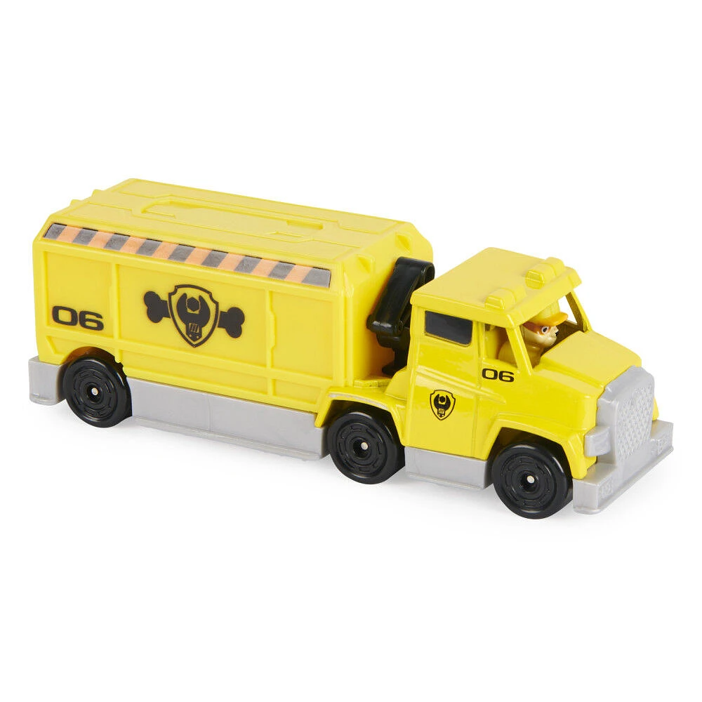 PAW Patrol, True Metal Rubble Collectible Die-Cast Toy Trucks, Big Truck Pups Series 1:55 Scale