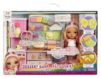 Rainbow High Littles Dessert Shop Playset + Small Doll (Pink 5.5")