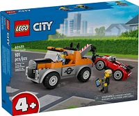 LEGO City Tow Truck and Sports Car Repair Vehicle Toy for Pretend Play, Kids Gift Idea with Truck Toy, 60435