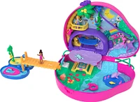 Polly Pocket Dolls and Playset, Travel Toys, Sloth Family 2-in-1 Purse Compact