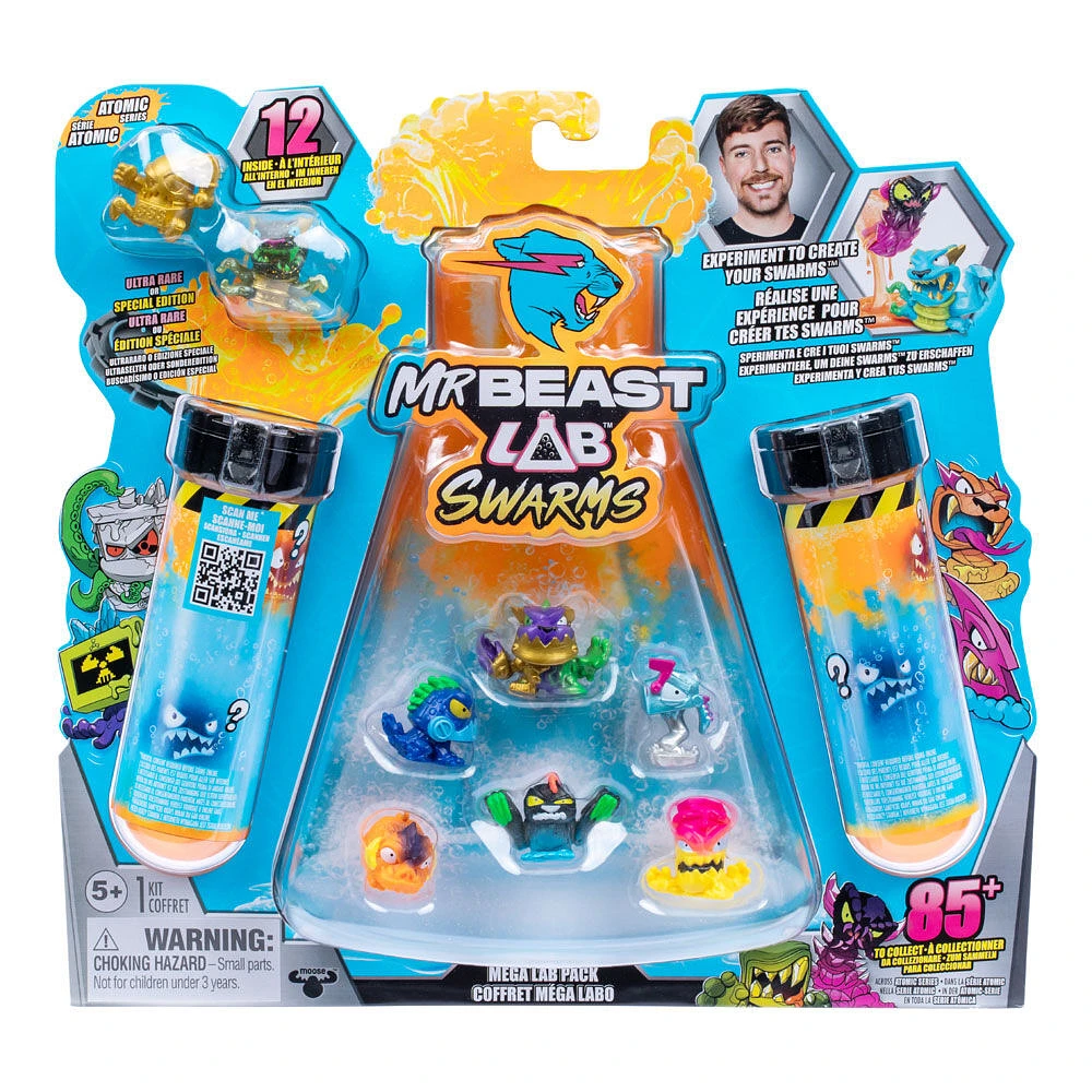 Pack de 12 Mega Labs de la série Atomic de MrBeast Lab