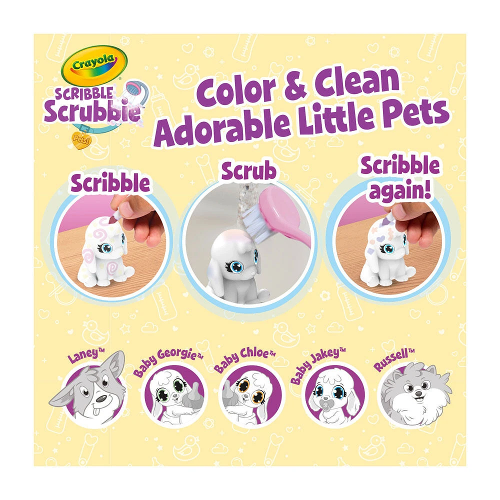 Crayola Scribble Scrubbie Baby Pets Nursery Play Set