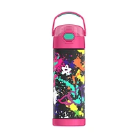 Bouteille d'eau FUNtainerMD avec bec, Grafitti Pink, 16oz