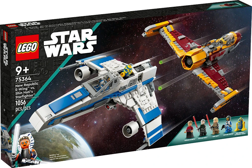 LEGO Star Wars E-Wing de la Nouvelle République vs le chasseur de Shin Hati 75364 (1 056 pièces)