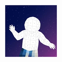 Paint by Sticker Kids: Outer Space : Create 10 Pictures One Sticker at a Time! Includes Glow-in-the-Dark Stickers - English Edition