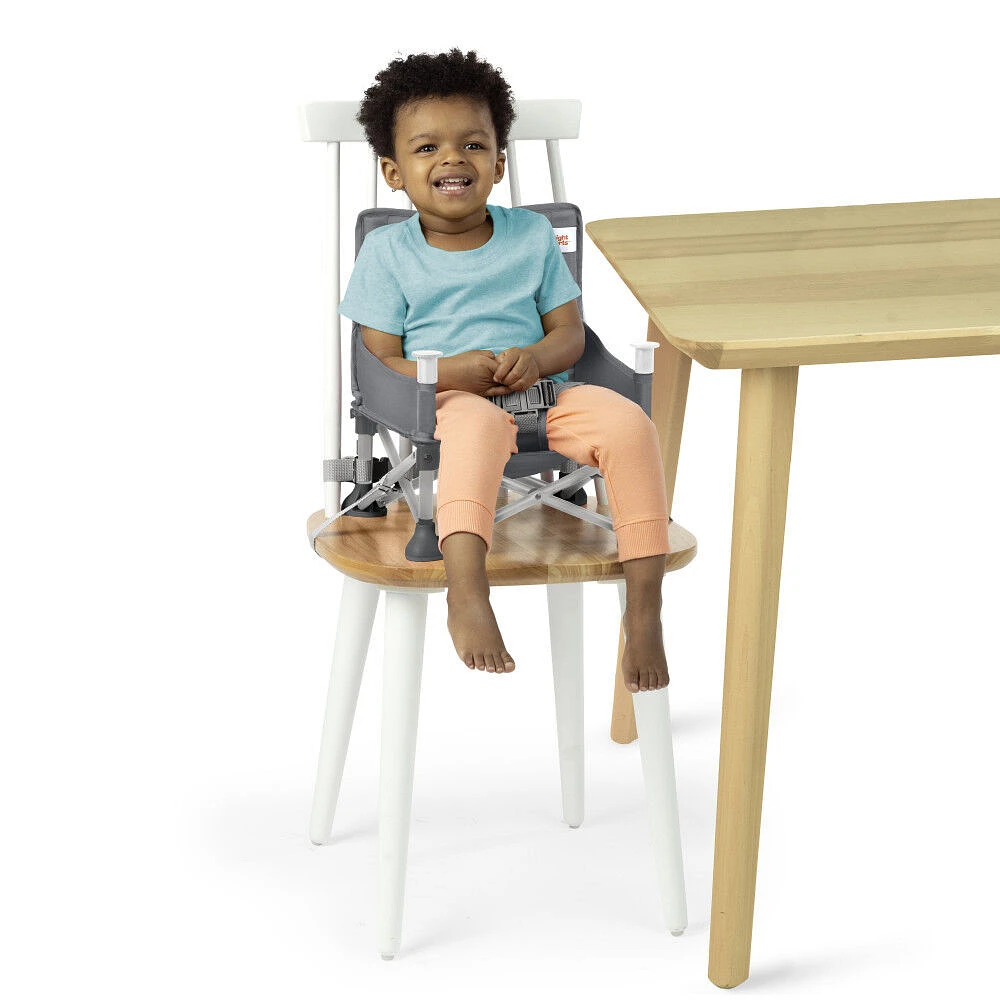 Bright Starts Pop ‘N Sit Portable Booster Seat - Grey