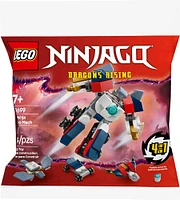 LEGO Ninjago Mini Ninja Combo Mech Building Toy - Includes Micro Versions of Zane, Riyu, a Jet and Car - 30699