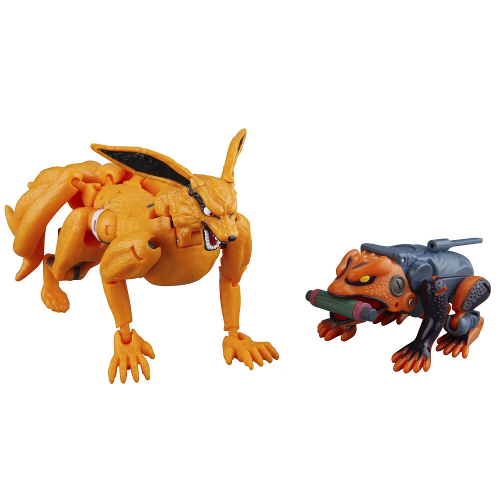 Transformers Collaborative NARUTO SHIPPUDEN x Transformers Toys Kurama and Gamakichi Action Figures