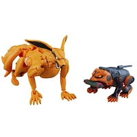 Transformers Collaborative NARUTO SHIPPUDEN x Transformers Toys Kurama and Gamakichi Action Figures