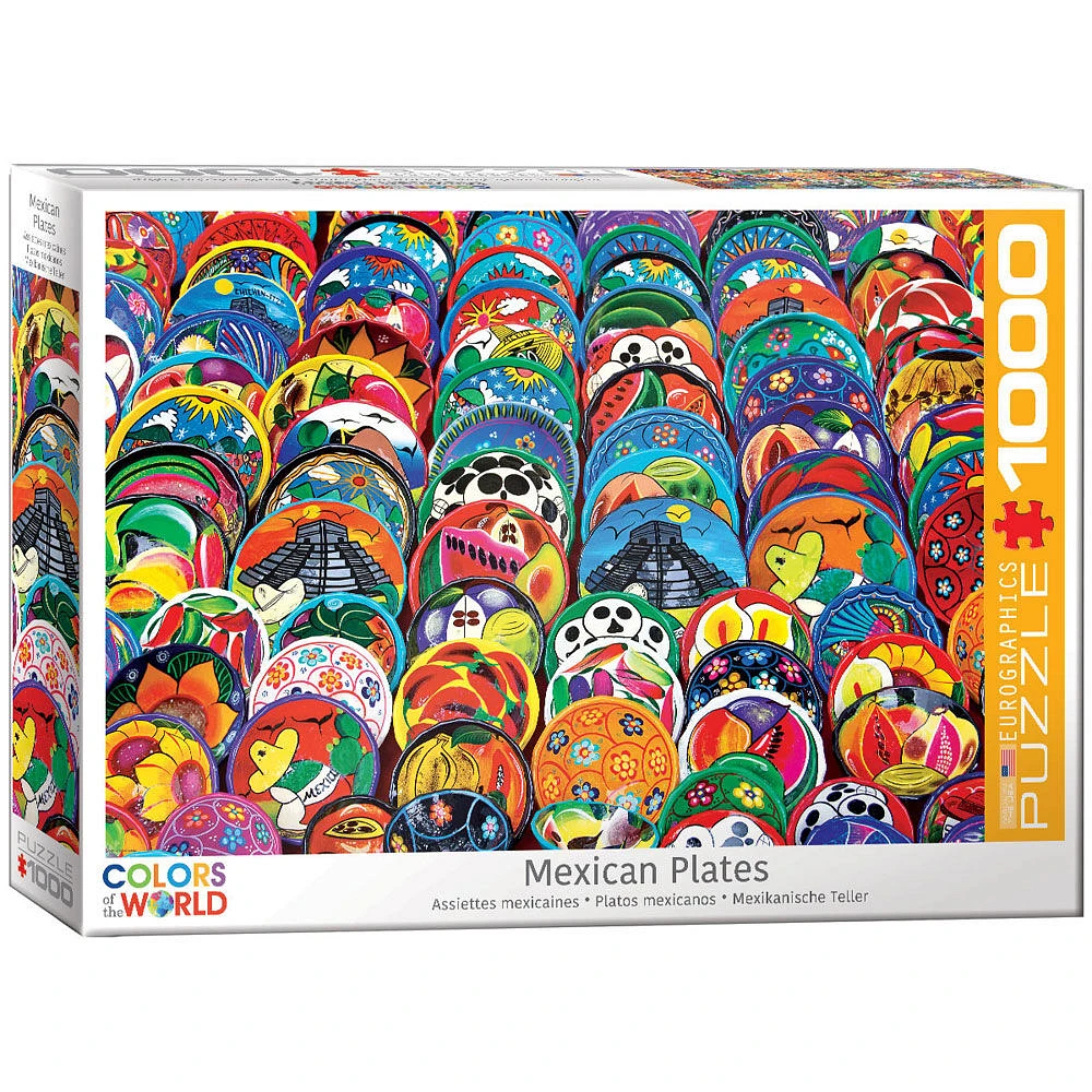 EuroGraphics Mexican Ceramic Plates 1000-Piece Puzzle