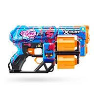 Pistolet Dread X-Shot Skins - Décoration Poppy Playtime (12 Fléchettes) par ZURU