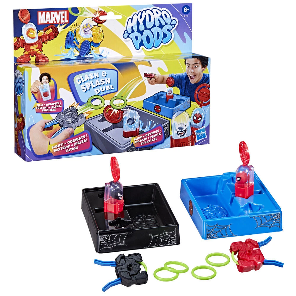 Hydro Pods Marvel Clash & Splash Duel, jouet surprise activé par l'eau