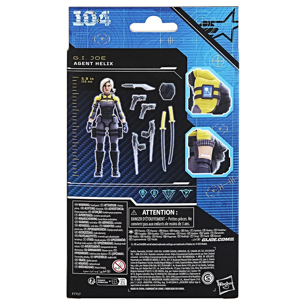 G.I. Joe Classified Series Agent Helix, Collectible G.I. Joe Action Figure (6 Inch), 104