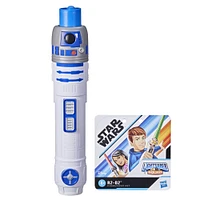 Star Wars Lightsabler Squad, Sabre laser R2-D2 à lame bleue extensible, accessoire de déguisement