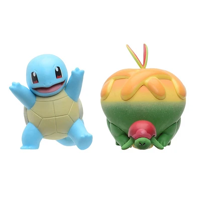 Pokémon - Figurine de combat, paquet de 2 - Carapuce (Squirtle) no 3 et Zigzaton de Galar (Galarian Zigzagoon)