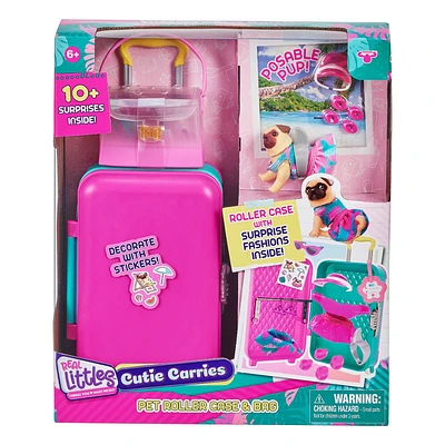 Real Littles: "Cutie Carries" - Étui et sac à roulettes pour animaux de compagnie