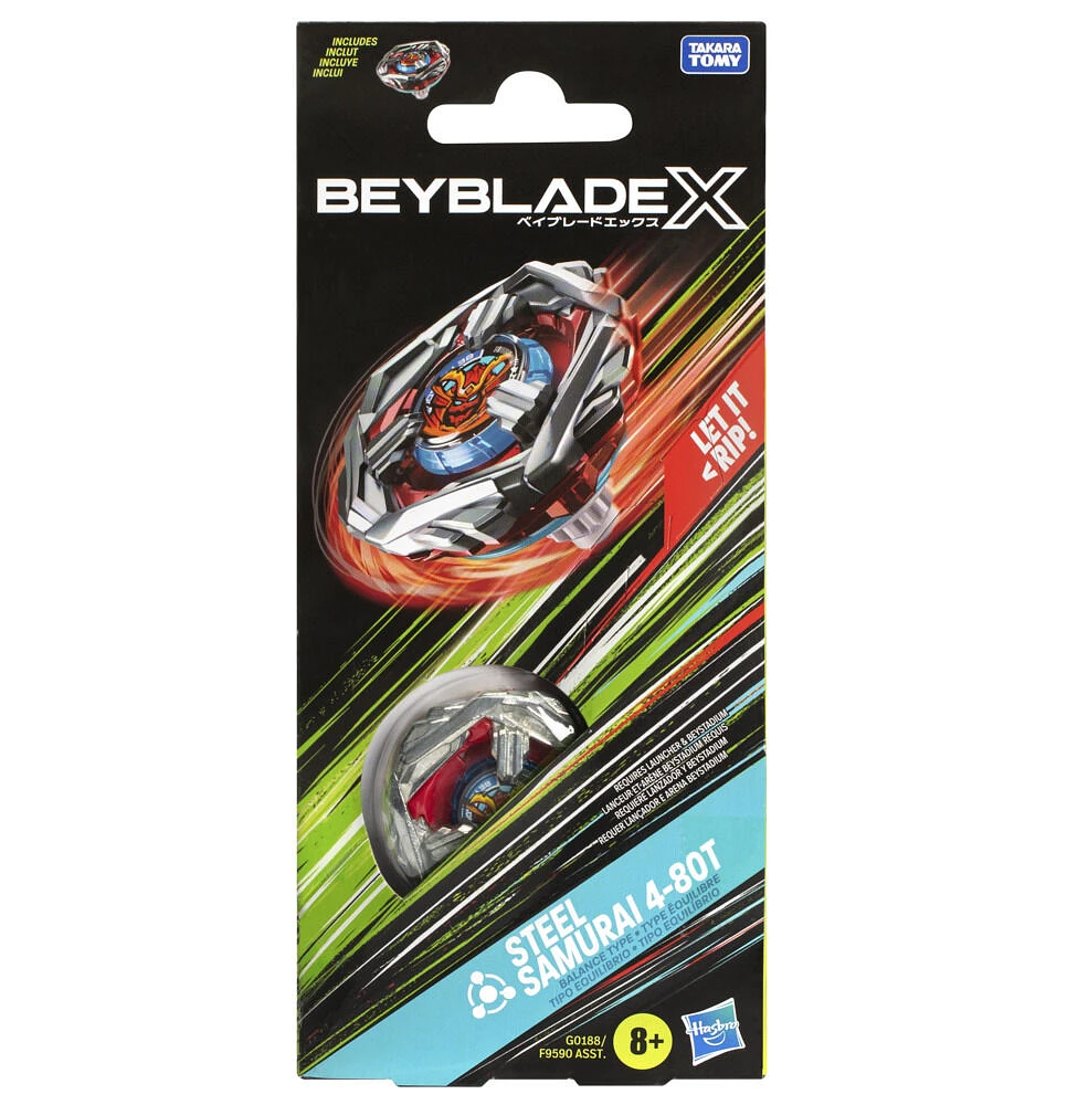 Beyblade X Booster Pack toupie Steel Samurai 4-80T