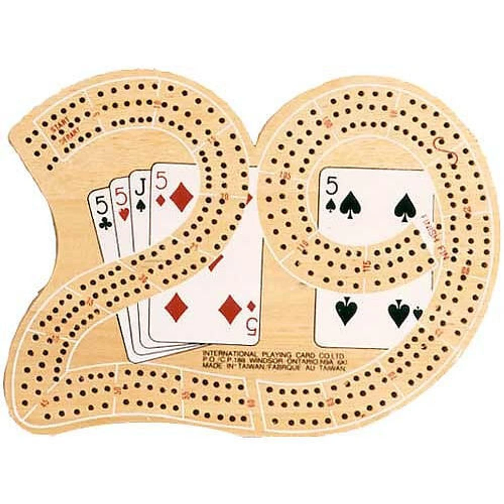 Large 29" Wooden Cribbage Board