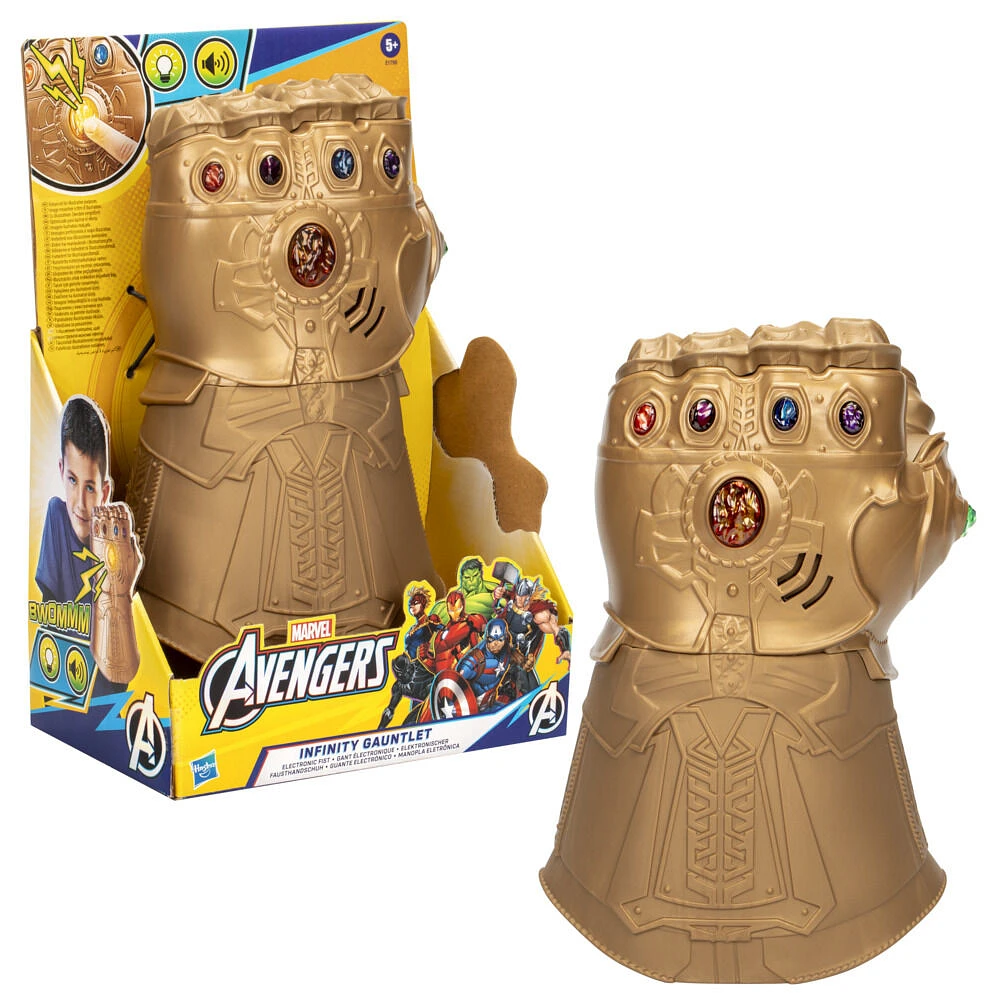 Marvel Avengers, gant d'infinité électronique, jouet de déguisement Thanos