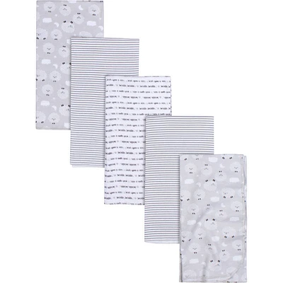 Paquet de 5 couvertures de flanelle pour bébé de Gerber