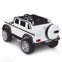 KidsVip 12V Enfants et Tout-Petits 4x4 Mercedes Maybach G650s Edition Voiture Eléctrique avec Commande à Distance - Jaune - Édition anglaise