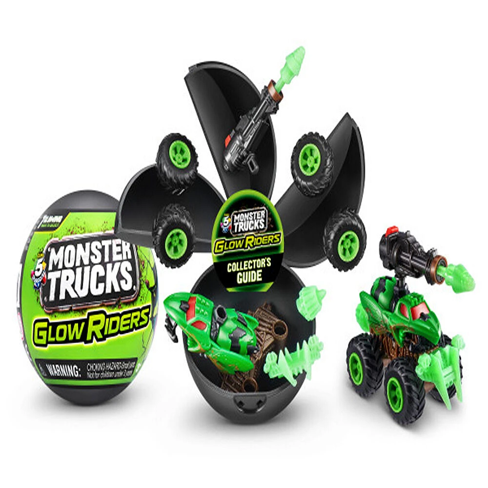 Capsule mystère de camions monstres Glow Riders Série 2 à collectionner 5 Surprise par ZURU