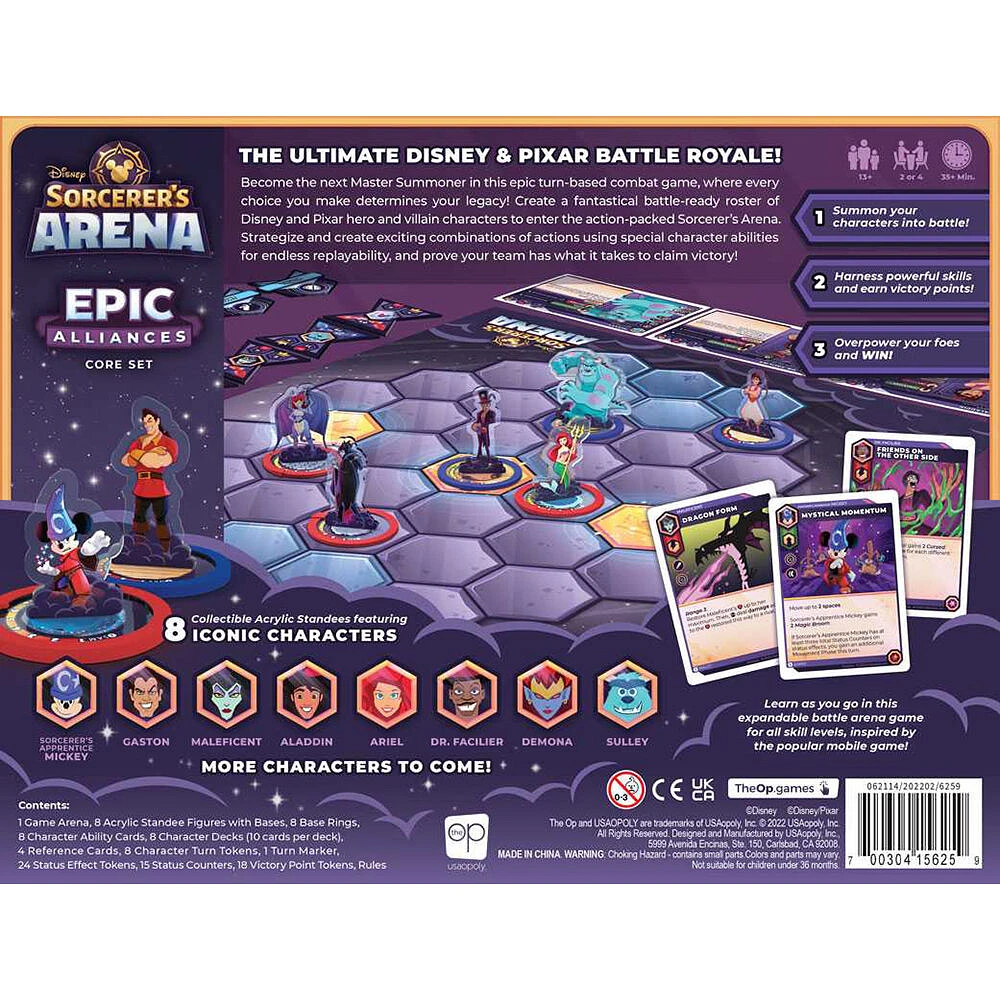 USAopoly Disney Sorcerer's Arena: Epic Alliances Core Set Jeu De Plateau - Édition anglaise