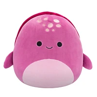 Peluche Squishmallows 12" - Tortue luth marron