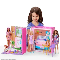 Barbie Getaway Doll House with Barbie Doll, 4 Play Areas and 11 Decor Accessories