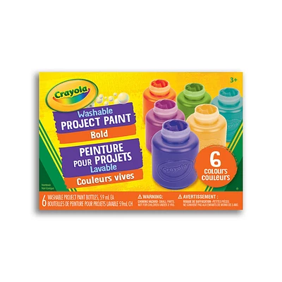 6ct Washable Project Paint Bold Colours