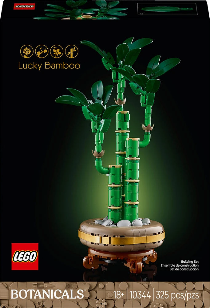 LEGO Botanique Le bambou de la chance, Décoration de plante, Cadeau pour les femmes, les hommes et les amoureux de la nature 10344