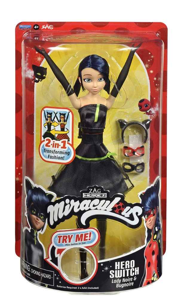 Poupée de mode Miraculous Hero Switch Ladybug