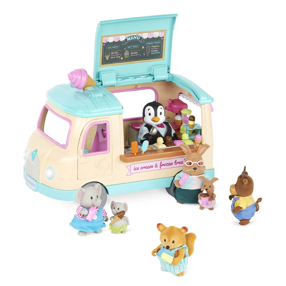 Li'l Woodzeez Scoops Ice Cream Truck Playset