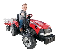 Peg Perego - Case IH Magnum Tractor Ride-On with Trailer  - Red