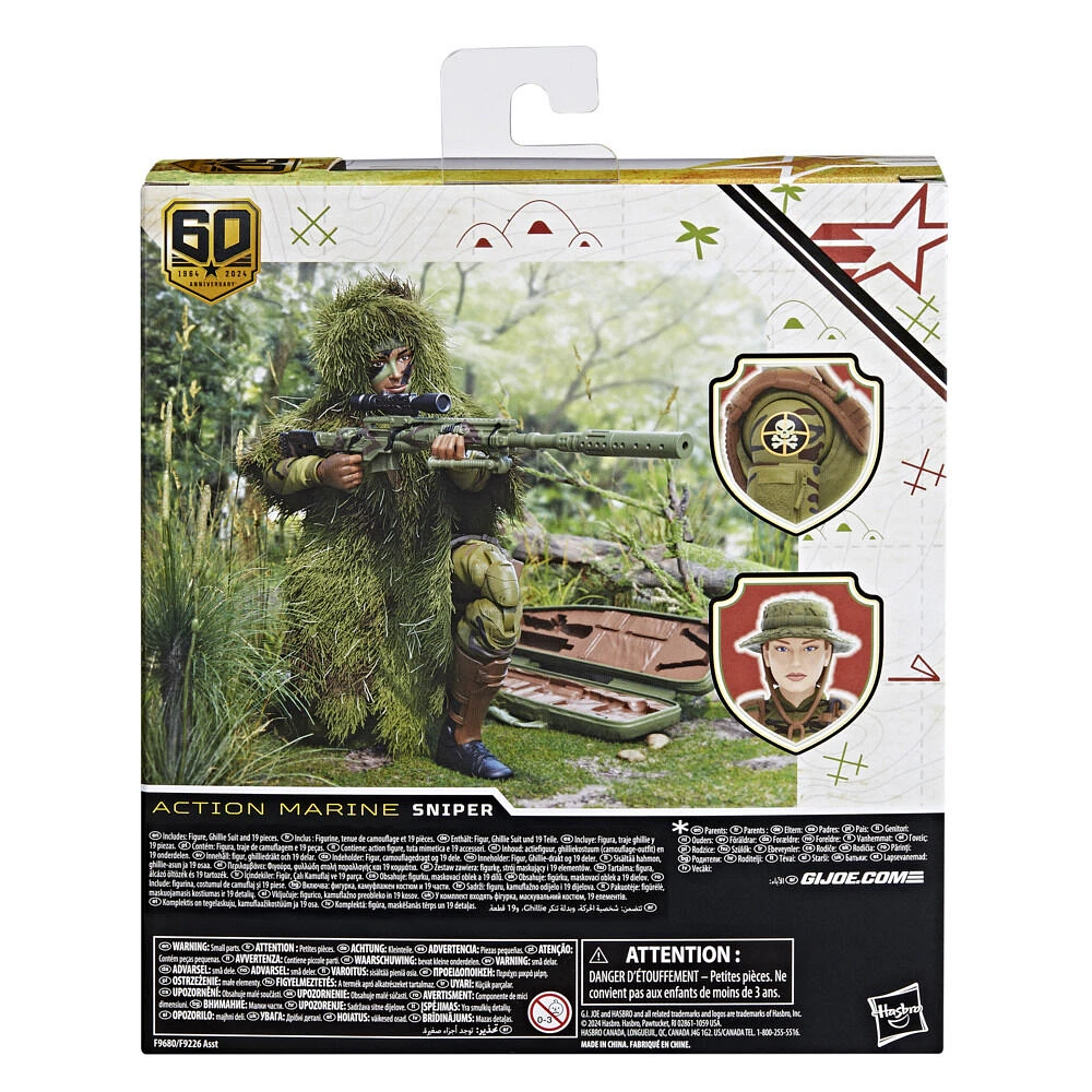 G.I. Joe Classified Series 60e anniversaire, figurine Action Marine - Sniper