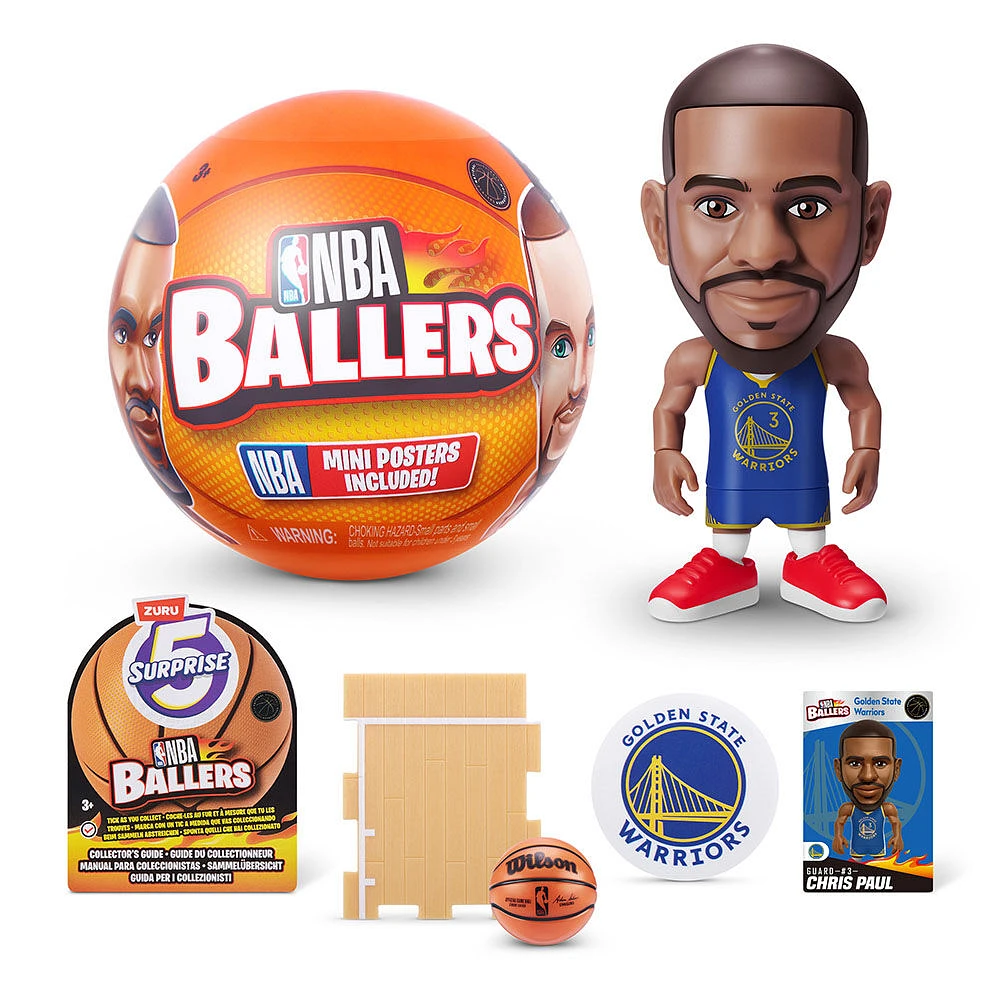 5 Surprise NBA Ballers - 1 per order, colour may vary (Each sold separately, selected at Random)