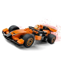 LEGO City Le pilote de F1 avec la voiture de course McLaren, ensemble de construction de véhicule miniature pour enfants 60442