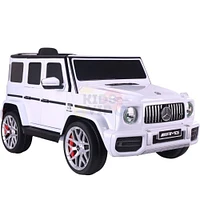 KidsVip 12V Kids & Toddlers Mercedes G63 Ride on car w/Remote Control - White