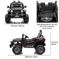 Voltz Toys Jeep with Remote, Black