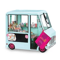 Sweet Stop Ice Cream Truck, Camion de glaces pour poupées - bleu - Notre exclusivité