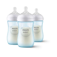 Philips Avent Natural Baby Bottle With Natural Response Nipple, Blue, 9oz, 3pk, SCY903/23