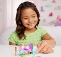 Barbie Mini BarbieLand Collectible Hair Salon Playset with 1.5-inch Barbie Doll, Interactive Play Areas for Storytelling Fun