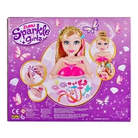 Sparkle Girlz Nail Design Hair Styling Head