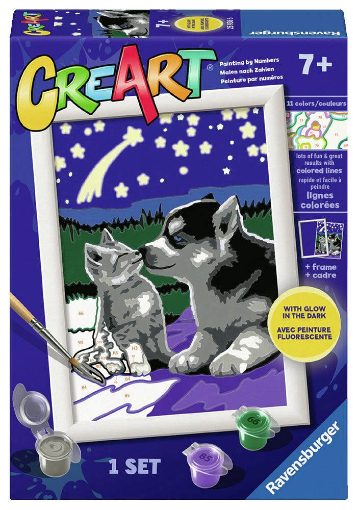 CreArt RNA Amis au clair de lune - Peinture par numéros